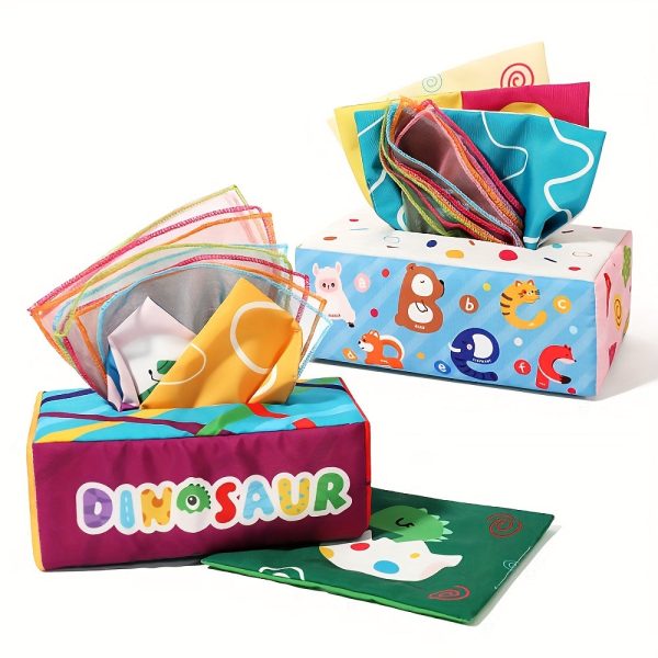 01f6ce1232b0085ac3a1294eb7ac4ff4.jpg Montessori Tissue Box and Sensory Scarves for 6-12 Month Olds - Early Learning and Developmental Toys