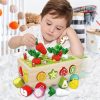 Toddlers Montessori Wooden Educational Toys For Baby Boys Girls Shape Sorting Toys Gifts Wood Preschool Learning Fine Motor Skills Game Christmas??Halloween??Thanksgiving Gift
