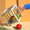 1pc 6 pcs Montessori Colorful Cube and Fruit Shape Sorter - Developmental Learning Toys for Boys and Girls - Perfect Easter Gift for Babies - Random Color