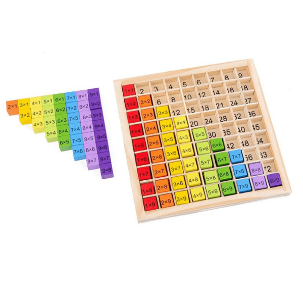 1668477801455-4d7cd97d9a9944b99bccf08e2fb1cbfb-goods-1.png Montessori Multiplication Table Math Toys for Kids - Educational Wooden Arithmetic Teaching Aids - Perfect Christmas or Halloween Gift