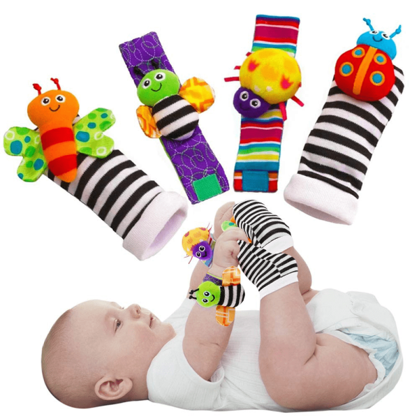 1669992372952-97e5416684bb426a8a722ba117dd2946-goods-1.png Baby Rattle Socks - Learning Toys for 3-12 Month Old Boys and Girls - Perfect Gift for Christmas, Halloween, and Thanksgiving