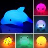 6 pcs Color Changing Light Up Bath Toys for Kids - Fun Floating Rubber Toys for Bathtub and Shower Games - Perfect for Toddlers and Children