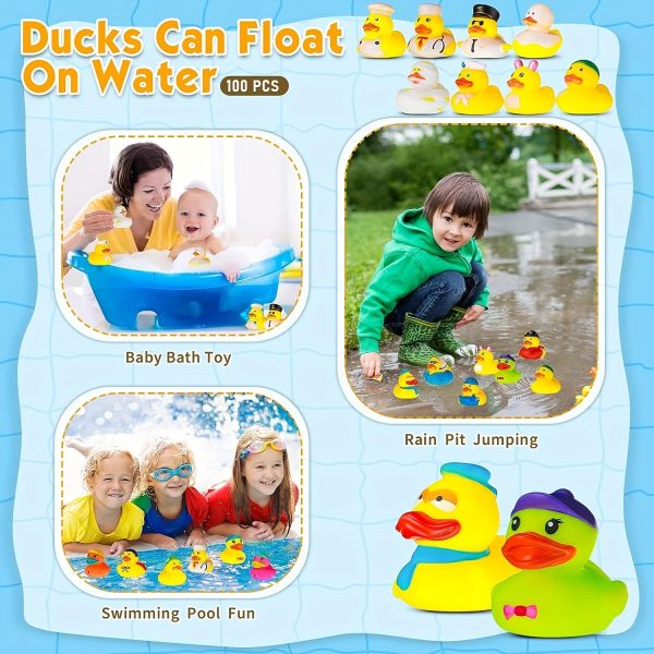 25pcs, Soft Rubber Duck Bath Toys for Toddlers - Assorted Duckies for Bathtime Fun - Perfect Birthday or Baby Shower Gift
