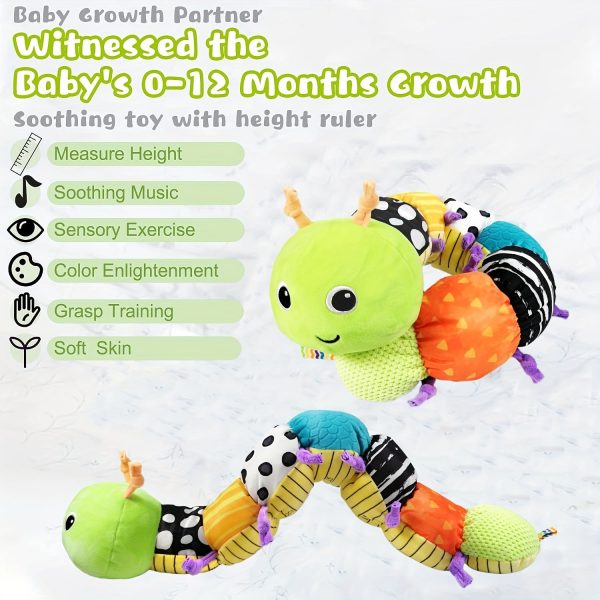 1794dc42-66ff-42a5-bbd1-79477110398a.jpg Baby Toy, Infant Musical Stuffed Animal Activity Soft Toys with Multi-Sensory Crinkle, Rattle & Textures, for Tummy Time Newborn Boys & Girls Gifts, Caterpillar