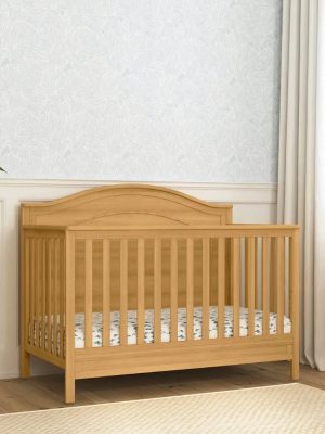 2023 New Charlie 4-in-1 Convertible Crib in White, Greenguard Gold Certified