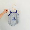 2023 New In Summer Infant Newborn Girls Boys Sleeveless Cartoon Print Outwear Kids Baby Pure Cotton Overalls Bodysuits