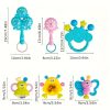 9pcs/set Educational Hand Rattles for Infants - Fun and Cute Baby Toys for Christmas, Halloween, Thanksgiving, New Year's, and Valentine's Day Gifts