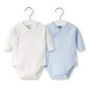 2pcs/lot Newborn Baby Clothes Rompers Cotton Infant Long Sleeves Autumn Girls Robe Solid Color Overalls Boys Ropa Bebe Clothing