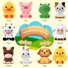 10pcs Montessori Farm Animal Learning Toys for Toddlers - Counting, Matching, Sorting, and Fine Motor Games - Perfect Christmas, Birthday, or Easter Gift for Baby Boys and Girls
