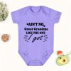 Summer Newborn Toddler's Onesie, Baby Boys And Girls Letter Print Short Sleeve Cotton Romper