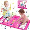 Toddler Piano Keyboard & Drum Floor Mat with Sticks - Early Musical Learning Sensory Toys for 12-18 Months - 2-in-1 Baby Toy for Boys and Girls - Perfect Birthday Gift for 1, 2, and 3 Year Olds
