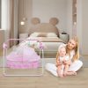 5 Gears Adjustable Baby Crib Cradle Electric Auto-Swing Rocking Bassinet Timer Bluetooth Nursery Furniture + Mat