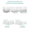 5-In-1 Convertible Crib, Converts from Baby Crib to Toddler Bed, Fits Standard Full-Size Crib Mattress