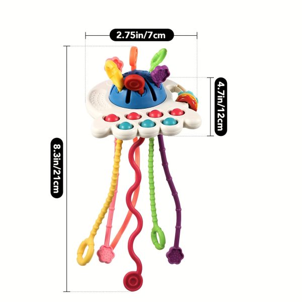 Soft Montessori Baby Toys for 6-12 Months | Toddler Travel Toys for 1-2 Year Olds | Pull String Fidget Educational Learning Bath Toys | Perfect Birthday or Easter Gift for Infants and Toddlers