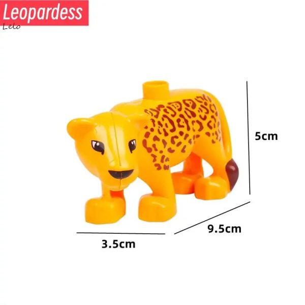 74 Styles Big Size Building Blocks Animal Figures Accessories Block Lion Panda Snail Bricks Assembly Toys For Children Kids Gift