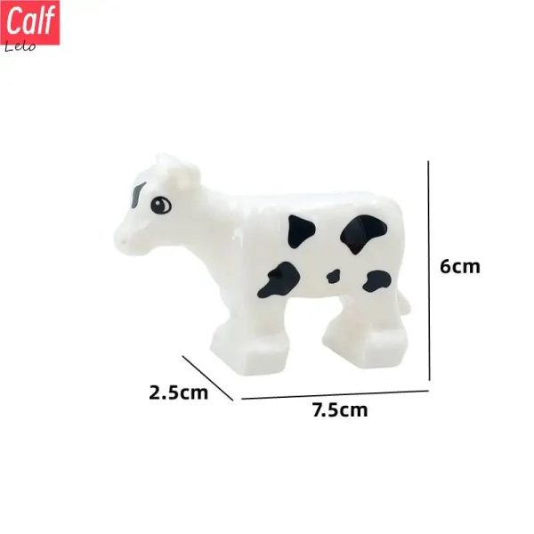 74 Styles Big Size Building Blocks Animal Figures Accessories Block Lion Panda Snail Bricks Assembly Toys For Children Kids Gift