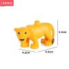 74 Styles Big Size Building Blocks Animal Figures Accessories Block Lion Panda Snail Bricks Assembly Toys For Children Kids Gift