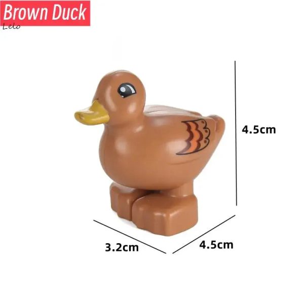 74 Styles Big Size Building Blocks Animal Figures Accessories Block Lion Panda Snail Bricks Assembly Toys For Children Kids Gift