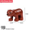 74 Styles Big Size Building Blocks Animal Figures Accessories Block Lion Panda Snail Bricks Assembly Toys For Children Kids Gift