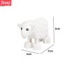 74 Styles Big Size Building Blocks Animal Figures Accessories Block Lion Panda Snail Bricks Assembly Toys For Children Kids Gift