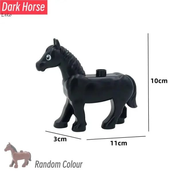 74 Styles Big Size Building Blocks Animal Figures Accessories Block Lion Panda Snail Bricks Assembly Toys For Children Kids Gift