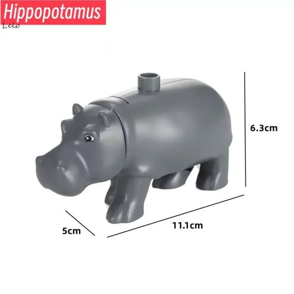 74 Styles Big Size Building Blocks Animal Figures Accessories Block Lion Panda Snail Bricks Assembly Toys For Children Kids Gift