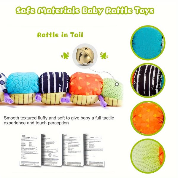 79fd62c3-3f22-4351-8123-73143b5bffc5.jpg Baby Toy, Infant Musical Stuffed Animal Activity Soft Toys with Multi-Sensory Crinkle, Rattle & Textures, for Tummy Time Newborn Boys & Girls Gifts, Caterpillar