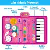 Toddler Piano Keyboard & Drum Floor Mat with Sticks - Early Musical Learning Sensory Toys for 12-18 Months - 2-in-1 Baby Toy for Boys and Girls - Perfect Birthday Gift for 1, 2, and 3 Year Olds