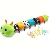1 pc Musical Caterpillar Soft Toy for Newborn Boys and Girls - Multi-Sensory, Crinkle, Rattle, Textures - Perfect for Tummy Time