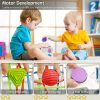 Baby Montessori Toys For Boy Girl Gifts, Shape Sorter Sensory Bin Toys, Toddler Travel Fine Motor Skill Activity Learning Toys For Baby 1st Birthday