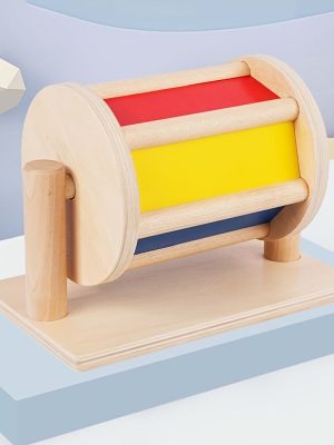 Textile Drum Montessori Rotating Drum Baby Toy Infant Toddler Montessori Baby Toy Set