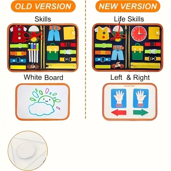 Montessori Busy Board - Educational Sensory Toy for Toddlers - Develops Fine Motor Skills - Perfect Gift for Halloween and Christmas