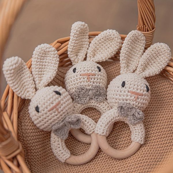 977ff866a047590efa0dbf916a7afb86.jpg Adorable Crochet Rabbit Rattle with Built-in Bells for Soothing Sounds and Stimulating Baby's Senses