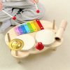 Wooden Baby Percussion Drum - Multifunctional Early Music Development Toy for Halloween and Christmas Gifts