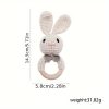 Adorable Crochet Rabbit Rattle with Built-in Bells for Soothing Sounds and Stimulating Baby's Senses