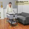 Baby Bassinet Bedside Sleeper, Bedside Bassinet for Baby, 3 in 1 Bedside Crib with Adjustable 6 Height, Portable Bassinet