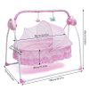 Baby electric cradle rocking bed Portable foldable crib travel crib newborn smart coax baby soothing artifact sleeping basket