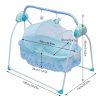 Electric Baby Sleeping Bed Auto-Swing Newborn Bed Cradle Crib Infant Rocker Cot Foldable and Portable Dual Control Methods
