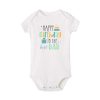 Happy Birthday To The Best Dad Baby Outfits Daddy Party Infant Clothes Toddler Bodysuit Boys Girls Jumpsuit Dad Birthday Gifts