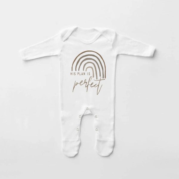 His Plan Is Perfect Rainbow Baby Bodysuit Baby Shower Gift New Baby Apparel Rainbow Baby Babygrow Gender Neutral