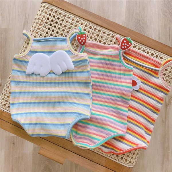 Newborn-Striped-Romper-Baby-Girls-Candy-Color-Bodysuit-Infant-Sling-Vest-Wearing-Summer-Clothes-New-Child_3dc90690-dc5f-409a-9a84-b547f42260d4.jpg Newborn Striped Romper Baby Girls Candy Color Bodysuit Infant Sling Vest Wearing Summer Clothes New Child Fashion Tops Clothes