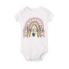 Personalized Baby Bodysuit Rainbow with Name Infant Jumpsuit Boys Girls Outfits Romper Custom Toddler Clothes Baby Shower Gift