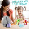 BenBen Dinosaur Stuffed Animals, 5 Small Dinosaur Plush Dolls And Egg Bag Toys Set, Dino Plushies, Cute Stuff For Kids Girls Boys, Baby Shower, Christmas Gifts