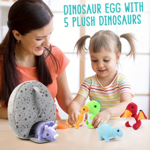 ac03b7f04969da3b58df636a1539b410.jpg BenBen Dinosaur Stuffed Animals, 5 Small Dinosaur Plush Dolls And Egg Bag Toys Set, Dino Plushies, Cute Stuff For Kids Girls Boys, Baby Shower, Christmas Gifts