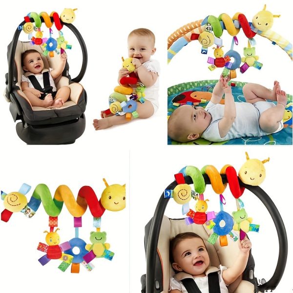 Plush Baby Stroller Rattle Toy - Versatile Hanging Bell for Bed, Car, and More - Perfect for Halloween, Thanksgiving, and Christmas Gifts