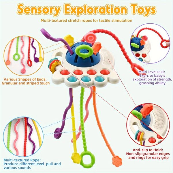 Soft Montessori Baby Toys for 6-12 Months | Toddler Travel Toys for 1-2 Year Olds | Pull String Fidget Educational Learning Bath Toys | Perfect Birthday or Easter Gift for Infants and Toddlers