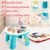 Multi-Functional Baby Activity Table with Music and Learning Features - Perfect for Early Education and Development - Sturdy and Fun Toy for 6-18 Month Olds - Great Birthday Gift (Random Color)