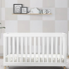 2023 New  Children Essex 4-in-1 Convertible Baby Crib, Bianca White with Natural Legs