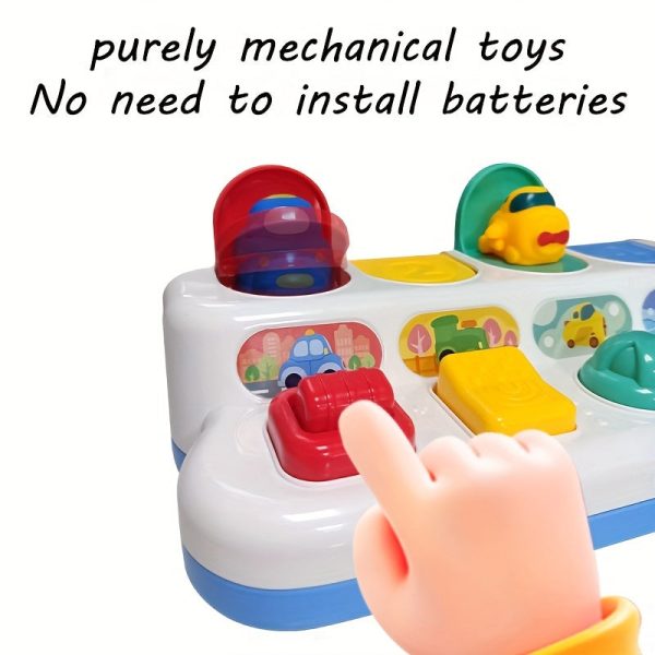 Educational Learning Car Toy for Babies and Toddlers - Sort Colors and Pop-Up Fun for Boys and Girls