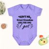 Summer Newborn Toddler's Onesie, Baby Boys And Girls Letter Print Short Sleeve Cotton Romper